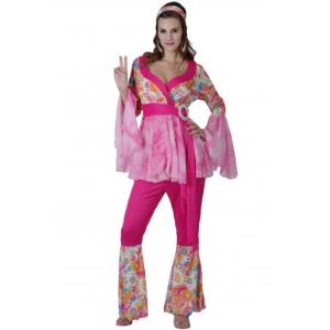 D&eacute;guisement robe hippie rose (taille S)