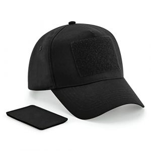 Casquette 5 panneaux avec patch amovible Beechfield