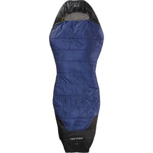 Nordisk Puk +10° Curve Sac de couchage M, true navy/mustard yellow/black Sacs de couchage momie