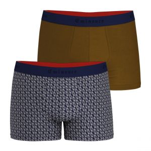 Eminence Lot de 2 boxers homme Fait en France marron