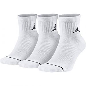 Image de Nike U J Everyday Max ANKL 3PR Chaussettes Mixte Adulte, White/Black, FR : M