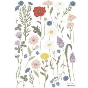 Image de Lilipinso Planche de stickers A3 Fleurs des champs