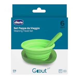 Chicco Piattino Collassabile Silicone Con Custodia