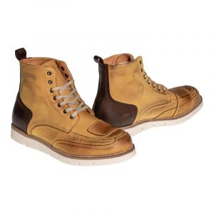 Helstons Chaussures moto femme Freedom Cuir Aniline Ciré peach- 36