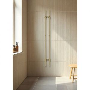 WARM TOWEL TUBE - S&egrave;che-serviettes &eacute;lectriques 60W/120W - Or bross&eacute;