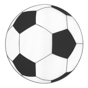 6 sets de table ronds Football