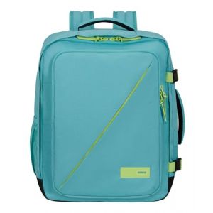 American Tourister Take2Cabin - Sac cabine EasyJet 36 x 20 x 45 cm, 38 L, 0,70 kg, bagage à main, sac à dos d'avion M sous-siège, turquoise/vert (Dusty Turquoise/Lime)