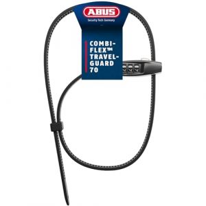 Abus C&acirc;ble antivol Combiflex TravelGuard 70 - cadenas &agrave; combinaison flexible et l&eacute;ger pour bagages, casques, poussettes ou skis - longueur de fermeture 72 cm - inoxydable