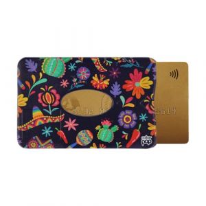 Etui rigide anti-RFID 1 carte &ndash; Color Pop - Sombrero &ndash; Fabriqu&eacute; en France &ndash; Protection carte bancaire &ndash; 6 x 91 cm - Gamme Latino