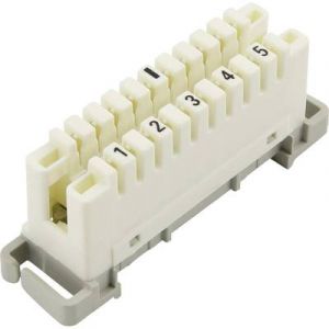 Tru Components Connecteur LSA PLUS 2 1425905 10 p&ocirc;les blanc 1 pi&egrave;ce