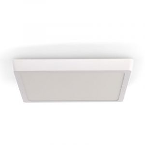 M Ledme - Plafonnier carré Slim Series, 25 W, 2 500 lm, lumière froide (6 000 K). Plafonnier d'intérieur IP20. Idéal pour cuisine, chambre, salle de bain. Installation facile, LM5256.