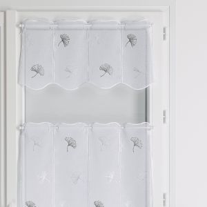 Home maison Brise Bise En Voile Fantaisie Brod&eacute;