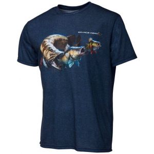 Savage Gear T-shirt à Manches Courtes Cannibal S Blue