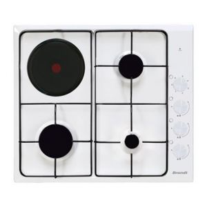 Brandt Table de cuisson BPE3411WM mixte commandes manettes