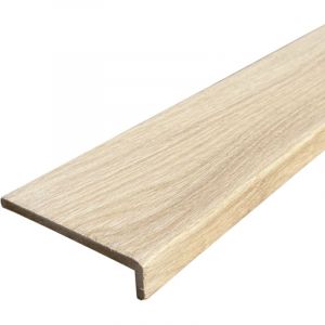 Lot de 5 Surplinthes MDF Plaquées Chêne, L.2.23 m x H.9.2 cm, Ep.20 mm