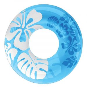 Intex Une Bouée géante gonflable décor fleur D 91 cm D, 91 cm Bleu