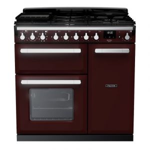 Falcon PIANO DE CUISSON ESTEL DELUXE TAB GAZ 90 CM BORDEAUX CHROME