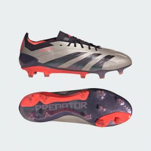Adidas Predator Elite FG Vivid Horizon - Argenté/Noir Rouge - Herbe naturelle (FG), pointure 40 - ['Argenté'] - Taille 40