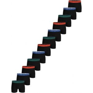 Paquet de 12 caleçons pour hommes - Noir coloré - S - Noir