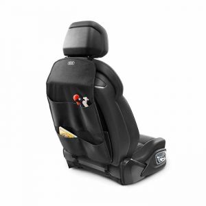 Audi 4M0061609 R&uuml;ckenlehnenschutz, mit Vier Aufbewahrungsf&auml;chern, Schwarz