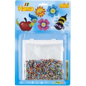Hama Mini blister de perles à repasser avec plaque : Nature