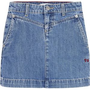 Tommy Hilfiger Jupe en jean de coupe droite. Bleus - Taille 12 Ans