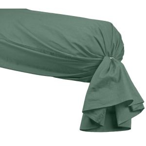 Sensei Maison Taie de traversin en percale Eucalyptus 45x185 cm