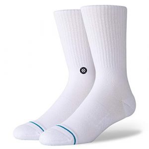 Stance Icon Homme Chaussettes, White/Black, FR : L (Taille Fabricant : L)