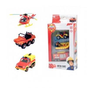 Dickie Toys Hélicoptère, camionnette et Pick-Up Sam Le Pompier