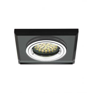 Kanlux Spot Encastrable MORTA Noir Carré GU5.3/GU10 IP20 - 18510