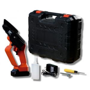 Image de Venteo Mini tron&ccedil;onneuse &eacute;lectrique - Trickblade pro - Rotorazer Mini Chainsaw Portable et l&eacute;g&egrave;re - 21 v - Batterie rechargeable - Sans fil