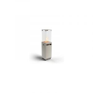 Faro - Chauffage de terrasse, gaz propane, noir, 8 kW, portable et autoportant, pour jardin et terrasse (Réducteur + Housse inclus) - Planika