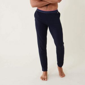 Bas de pyjama long marine en coton