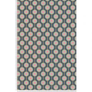 A.S. Creation 395371-Papier peint intissé style rétro années 70 8,50 m x 0,53 m Motif vintage Bleu/jaune/rose/bleu clair/crème 8,50 x 0,53 m