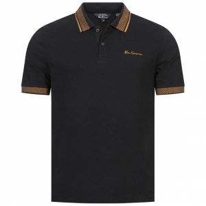 Ben Sherman Mono Collar Interest Hommes Polo 1012639-NOIR