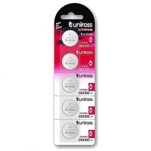 Uniross Pack de 5 Piles Lithium CR2320, 3V