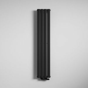 Mai&mai - Radiateur &agrave; Eau Chaude Mural Chauffage Central 180x31cm Radiateur Gris Noir Vertical en Acier fv