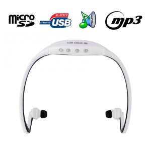 Image de Yonis Casque MP3 sport sans fil lecteur audio Micro SD Running v&eacute;lo