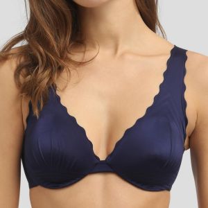 Image de DIM Soutien-gorge Femme Bleu Marine Embo&icirc;tant Beauty Lift 95c - Le Soutien-gorge