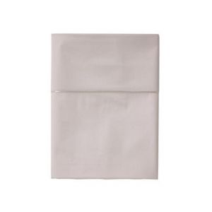 Alexandre Turpault Drap plat uni en satin de coton, Teophile Rose - Couleur Rose - Taille 270 x 300 cm