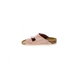 Image de Birkenstock Sandales Arizona en cuir velours Rose - Couleur Rose - Taille 39