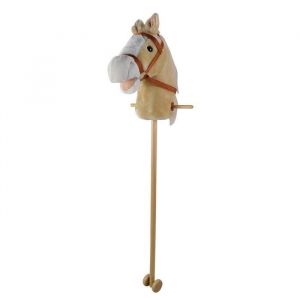 Tachan Animales Tête de Cheval avec béton Deluxe-Couleur Marron Clair-Hauteur 90 cm (CPA Toy Group 727T00729)