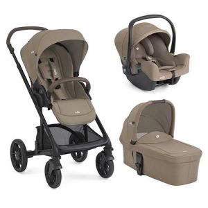 JOIE - Poussette Trio Chrome + Si&egrave;ge auto i-Snug 2 + Nacelle Chrome Cashew