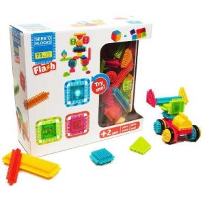 Image de Seek'O Blocks Flash lumineux 75 pièces - Jeu de construction 1er âge