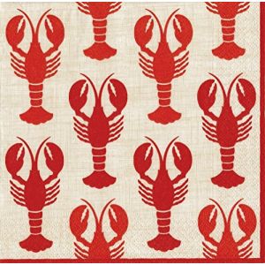 Caspari Serviettes en papier pour cocktail Motif homards Cuisine Maison Loisirs cratifs