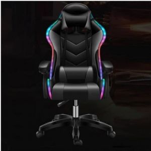 Inovalley Fauteuil GAMER Massant HP Bluetooth Gris/Noir