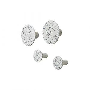 Blomus Ponto Set of 4 Wall Hooks - Terrazzo Grey