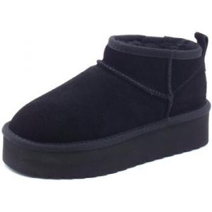 Colors of California - Boots Courtes Noires en Daim Plateforme - Noir - 39 - Femme - Bottes & Bottines - Boutique Seven's