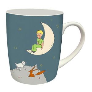 MUG ARRONDI 340 ML + BOITE OUVERTE LE PETIT PRINCE LUNE - KIUB