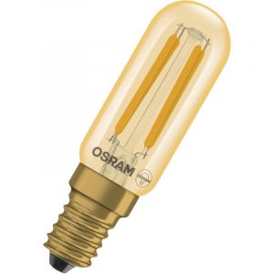 Osram Tube LED Vintage 1906 T26 Filament, 4,8 W, E14, dor&eacute;, transparent, &eacute;clairage de mus&eacute;e, galerie, montage sur meuble, douilles &eacute;troites,